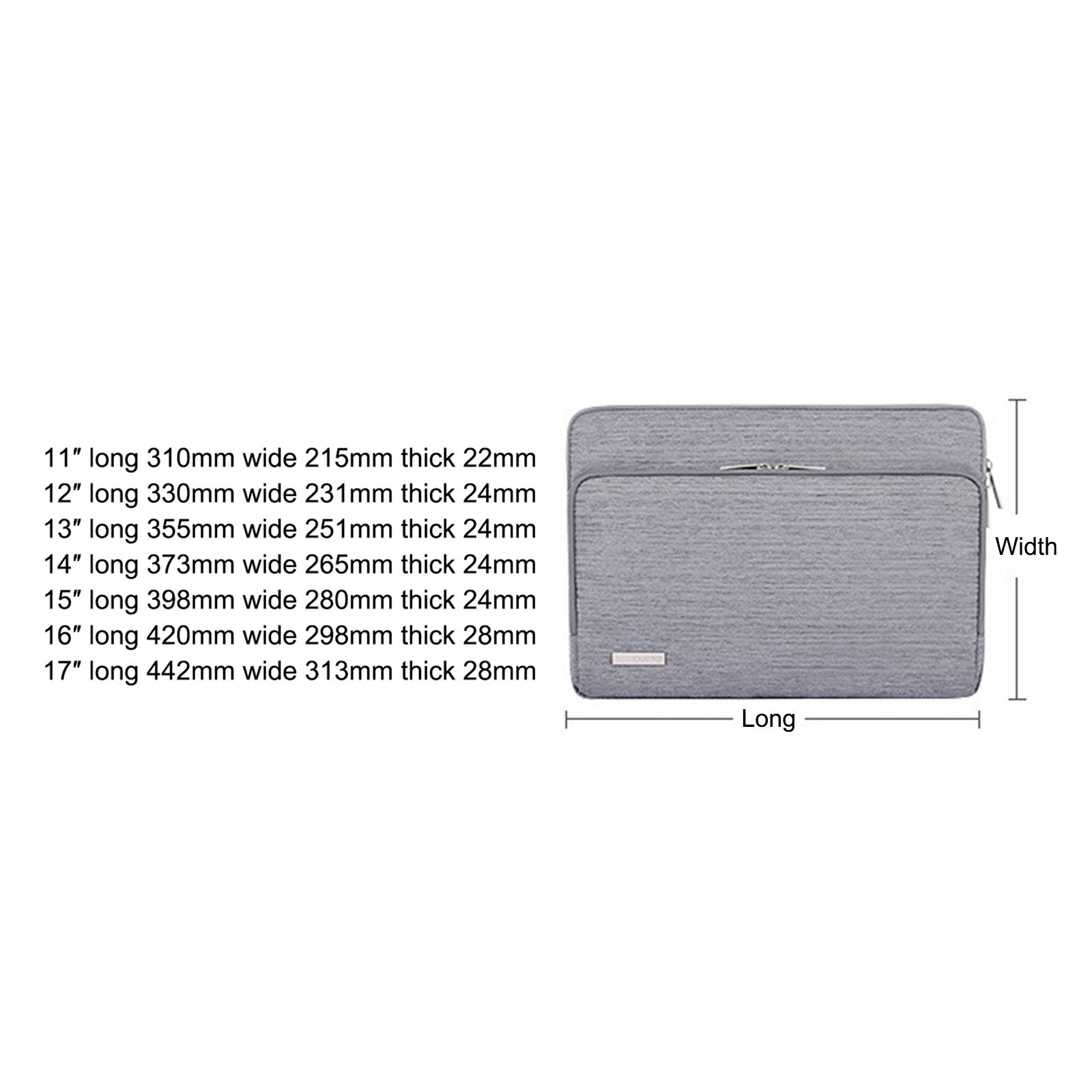 Canvasartisan L28-21 Protective Sleeve for 14-inch Laptop Shockproof Zipper Notebook Carrying Bag - Light Grey Canvasartisan L28-21 Protective Sleeve for 14-inch Laptop Shockproof Zipper Notebook Carrying Bag - Light Grey